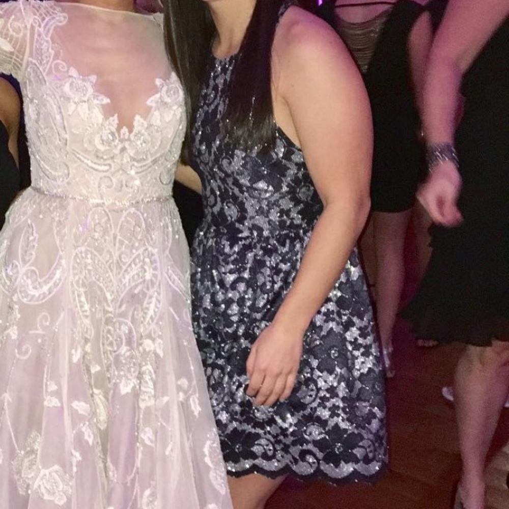 Floral/glitter dress